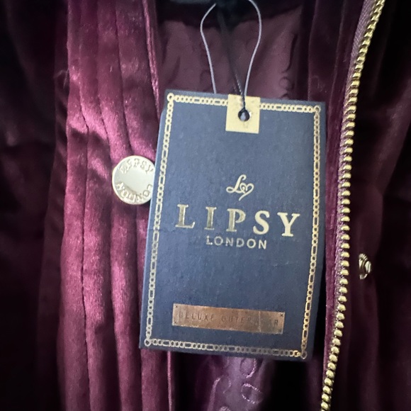 NWT | Lipsy London Deluxe Outerwear Red Zip-Up Jacket | US 14 / UK 18 / EUR 46 - Picture 6 of 8